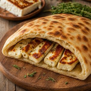 Χαλλούμι στην Πίττα / Halloumi cheese in Pitta