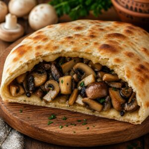 Μανιτάρι στην Πίττα / Mushroom in Pitta