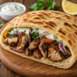 Σουβλάκι Χοιρινό στην Πίττα / Pork Souvlaki in Pitta